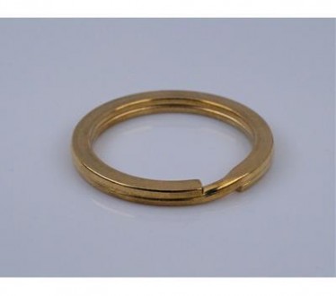 Кольцо из латуни (для брелка/ключей). Латунь, диаметр кольца 3,50 см., толщина 0. . фото 2