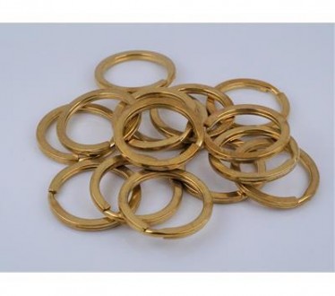 Кольцо из латуни (для брелка/ключей). Латунь, диаметр кольца 3,50 см., толщина 0. . фото 4