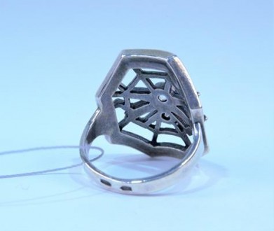 Кольцо серебряное "Паук" с цирконием 925 пробы, Украинского производителя (г. Ха. . фото 5