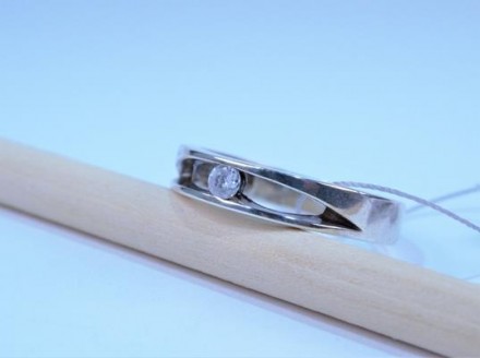 Кольцо серебряное с фианитом 925 пробы, Украинского производителя (г. Белая Церк. . фото 3
