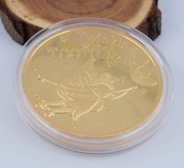 Монета сувенірна "Зубна фея". Діаметр монети 4,00 см, товщина 0,30 см, вага 29.6. . фото 6