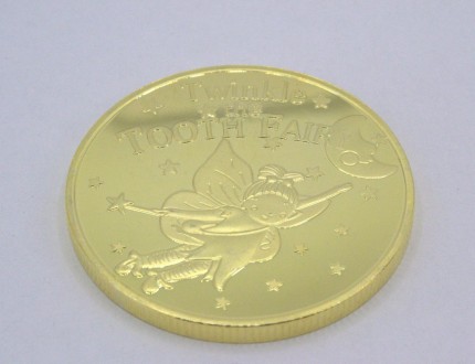 Монета сувенірна "Зубна фея". Діаметр монети 4,00 см, товщина 0,30 см, вага 29.6. . фото 4