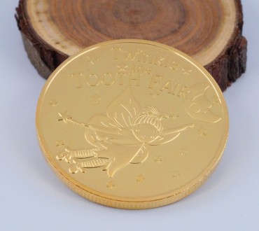 Монета сувенірна "Зубна фея". Діаметр монети 4,00 см, товщина 0,30 см, вага 29.6. . фото 5