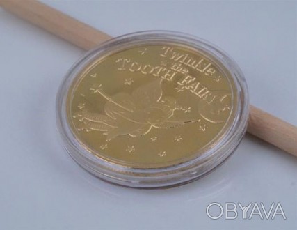 Монета сувенірна "Зубна фея". Діаметр монети 4,00 см, товщина 0,30 см, вага 29.6. . фото 1