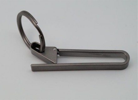 Титановий затискач для ключів на ремінь. Розміри: довжина загальна 8,70 см., шир. . фото 7