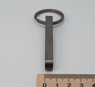 Титановий затискач для ключів на ремінь. Розміри: довжина загальна 8,70 см., шир. . фото 3