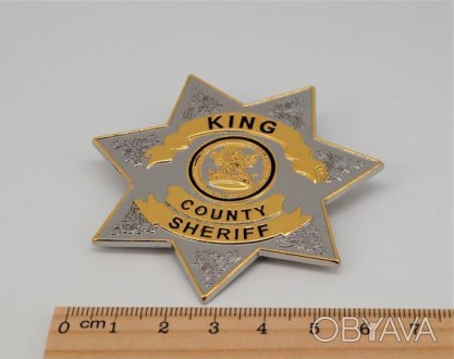 Значок Sheriff (цвет - серебро) арт. 03703