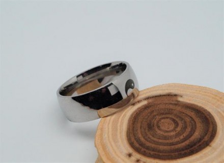 Кольцо бижутерное (1шт.) парное "Инь и Янь". Металл - ювелирный сплав, размер 19. . фото 4