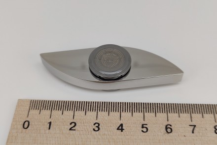 Спінер металевий. Матеріал — неіржавка сталь, колір — срібло, розміри: довжина —. . фото 3
