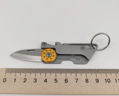 Нож карманный (складной) с открывалкой. Длина ножа в сложенном состоянии 6,20 см. . фото 9