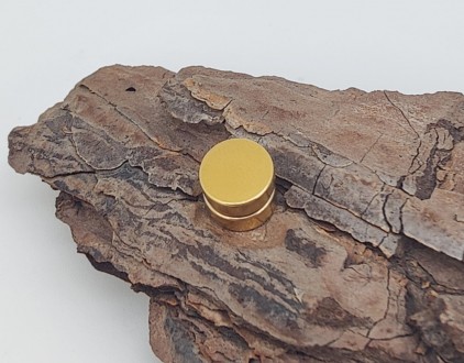 Серьги магнитные (без прокола) гладкие, цвет - золото. Диаметр 0,80 см., толщина. . фото 7