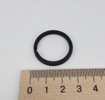 Кільце заводне (для брелка/ключів). Метал, діаметр кільця 2,80 см, товщина 0,27 . . фото 2