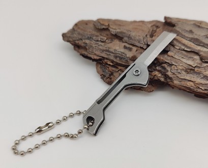 Брелок-нож на ключи (металлический). Длина в сложенном виде 4,20 см., длина в вы. . фото 5