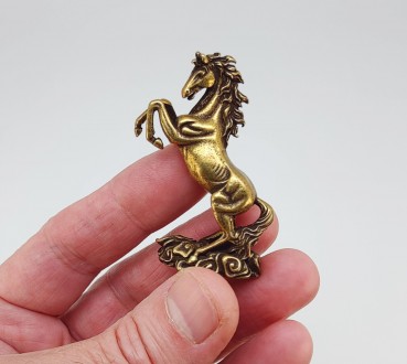 Фігурка "Лошадь" із латуні. Гарна деталізація й акуратне виконання, розміри: вис. . фото 9