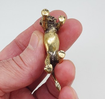 Фигурка "Лев" из латуни. Хорошая детализация и аккуратное исполнение, размеры: в. . фото 7