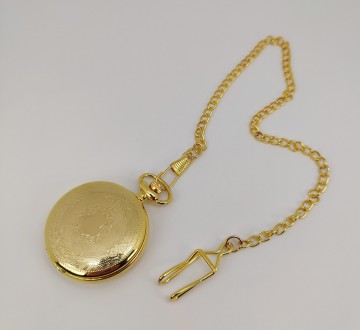 Годинник кишеньковий кварцовий (колір - золото). Діаметр 4,70 см, вага 52.00 грм. . фото 6