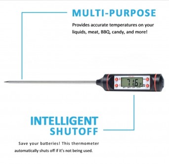 
Термометр цифровой электронный TP101 - пищевой термометр для измерения температ. . фото 5