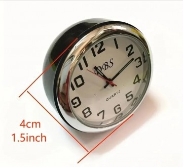 Годинники-міні, настільні (рожеві). Висота годин 4,20 см., діаметр 4,00 см., гли. . фото 3
