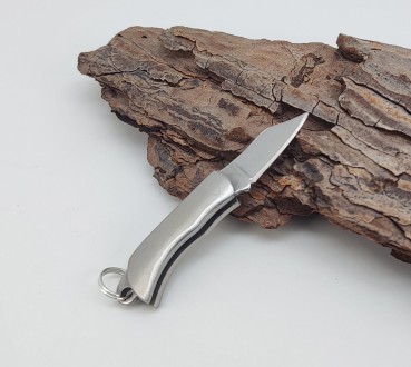 Брелок-нож на ключи (цвет - Серебро, материал - металл). Длина общая в сложенном. . фото 8