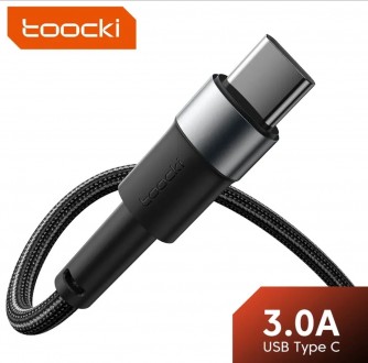 Зарядний кабель 2 м. Toocki (USB/Type-C) 3А
Швидке та надійне передавання даних . . фото 3