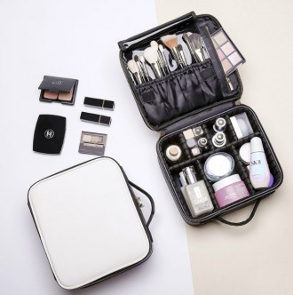 Компактный кейс для косметики Beauty box Light! Кейс имеет жесткий корпус и функ. . фото 3