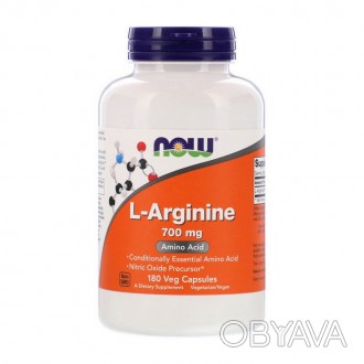 L-Arginine 700 mg (180 veg caps) - натуральное средство для поддержки сердечно-с. . фото 1