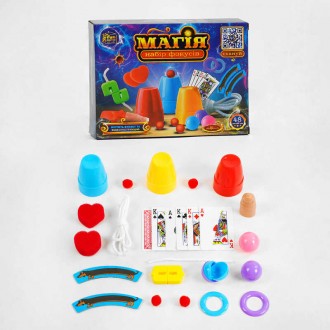 гр Набір фокусів "Магія" 11554 (24/2) "4FUN Game Club", 48 способів гри, QR-код з відео майстер-класом, у коробці. Одеса. фото 1 гр Набір фокусів "Магія" 11554 (24/2) "4FUN Game Club", 48 способів гри, QR-код з відео майстер-класом, у коробці. Одеса. фото 1