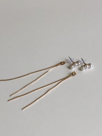 Стильные длинные серьги – трансформеры со съемными цепочками.
Прекрасно дополнят. . фото 7