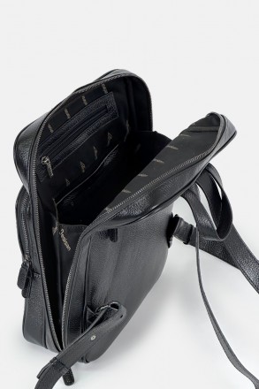 Рюкзак из натуральной кожи от турецкого бренда Desisan черного цвета, закрывающи. . фото 7