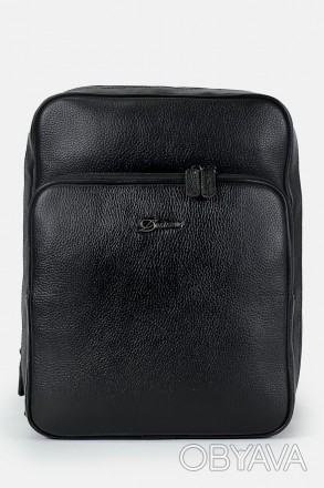 Рюкзак из натуральной кожи от турецкого бренда Desisan черного цвета, закрывающи. . фото 1