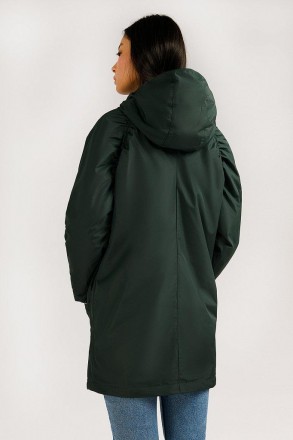 Удлиненная куртка женская с рукавом реглан Finn Flare со скрытой застежкой на мо. . фото 7