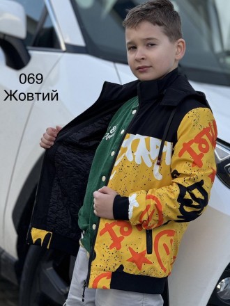 Куртка на весну ветровка с капюшоном утепленная тонким смнтепоном на мальчика по. . фото 4