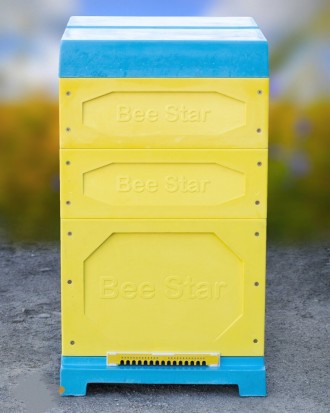 Улей ППУ «BeeStar» (1 корпус Дадан + 2 магазина на 10 рамок) –. . фото 3