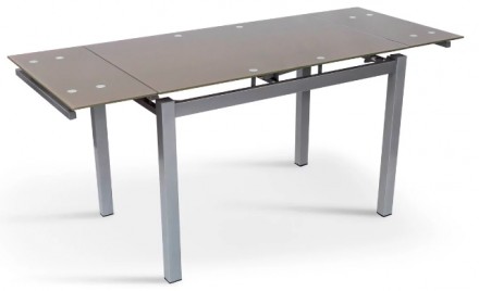 Стол обеденный раскладной стеклянный Венди кофейный XS-1025 Glass Микс Мебель ку. Одесса. фото 1 Стол обеденный раскладной стеклянный Венди кофейный XS-1025 Glass Микс Мебель ку. Одесса. фото 1