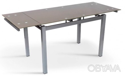 Стол обеденный раскладной стеклянный Венди кофейный XS-1025 Glass Микс Мебель ку