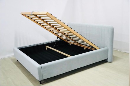 Цена указана за кровать в 1 категории ткани и деревянным каркасом. С металлическ. . фото 3