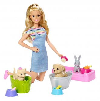 Игровой набор кукла Барби Уход за животными "Купай и играй" Barbie Play Wash
 
Э. . фото 10