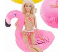 Круг плавательный фламинго для куклы Барби, 1 шт.
Цвет круга - розовый.
Размер: . . фото 3