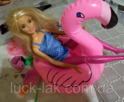 Круг плавательный фламинго для куклы Барби, 1 шт.
Цвет круга - розовый.
Размер: . . фото 4