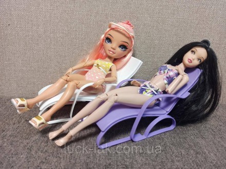 Раскладное кресло для куклы Барби, розовое. Подойдет для других куком масштаба 1. . фото 8