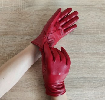 В продажу ОРИГІНАЛЬНІ червоні жіночі шкіряні рукавички Charter Club. Прислали рі. . фото 2