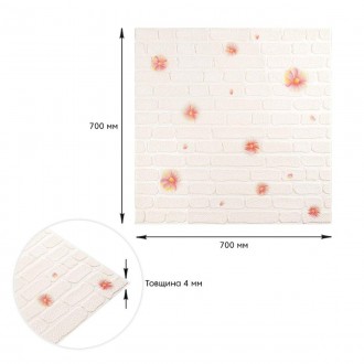 Самоклеящиеся 3D панели – декоративное покрытие для стен, выполненное из легкого. . фото 4