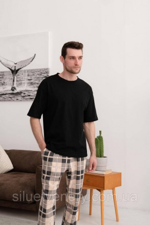 Комфортний домашній комплект: піжамні штани+футболка. 
Штани вільного крою з киш. . фото 5