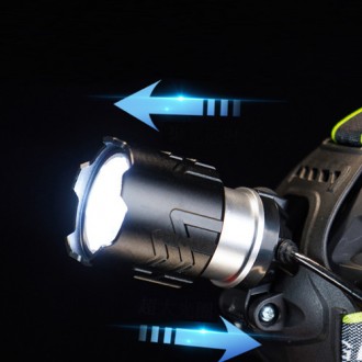  Ліхтар налобний A25 WHITE LASER LED PM10-TG, 3x18650, індикація заряду, zoom, З. . фото 4