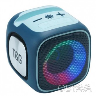  Bluetooth-колонка TG359, з функцією speakerphone, радіо, blue. . фото 1