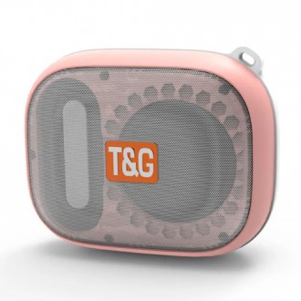  Bluetooth-колонка TG394, IPX7, c функцией speakerphone, радио, pink. . фото 2
