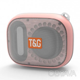  Bluetooth-колонка TG394, IPX7, c функцией speakerphone, радио, pink. . фото 1