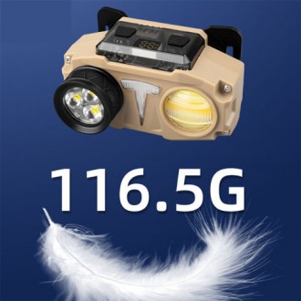  Ліхтар налобний CH-8825-3P35+COB (white+yellow)+RGB, Motion Sensor, Power Bank,. . фото 11