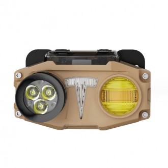  Ліхтар налобний CH-8825-3P35+COB (white+yellow)+RGB, Motion Sensor, Power Bank,. . фото 5