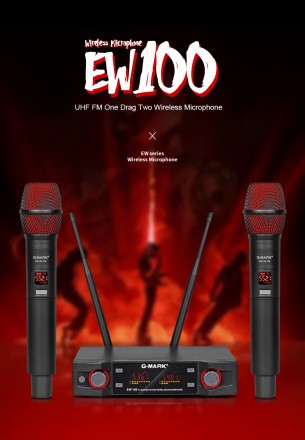 Радіосистема G-MARK EW100 Радіосистема Радіо мікрофон бездротовий UHF Радиосисте. Каменское. фото 1 Радіосистема G-MARK EW100 Радіосистема Радіо мікрофон бездротовий UHF Радиосисте. Каменское. фото 1